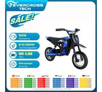 EVERCROSS TECH Moto Électrique Enfant EV12M - Moteur 300W, Vitesse Max 25 km/h, Autonomie 15 km, Pneus 12 Pouces BLUE-36V-5.2AH-300W