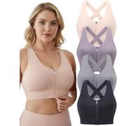 Evercute Zip Front Post-Surgery Bra sans Couture Femme