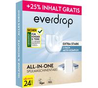 everdrop Tablettes All-in-One pour Lave-Vaisselle (24+6) - 30 pièces