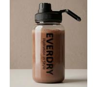 EVERDRY Raw Crystal Bouteille d'eau en verre Borosilicate Premium Filtre en acier inoxydable et housse en néoprène Sans BPA Pour thé, café et infusions 700 ml