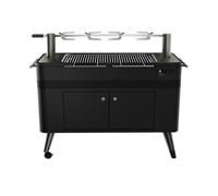 Everdure HUB II Barbecue au charbon de bois avec colonnes de rôtissoire réglables électriquement HBCE3BEU