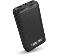 EVEREADY - Batterie Externe Mini Format Power Bank 20000 mAh + Câble USB-A/Micro-USB - Compatible iPhone Samsung iPad Oppo - Noire - Randonnée Campin Voyage - Hommes et Femmes