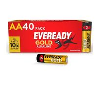 Eveready Gold Alkaline AA Batteries, 40 Pack