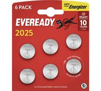 Eveready Pile bouton CR 2025 3 V 6 pc(s) E304439400