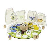 EverEarth 1ère récolte de Miel en Bois Durable - Jouet éducatif coloré pour développer la motricité Fine et Le Jeu de rôle - Jeu écologique pour Enfants - EE33794