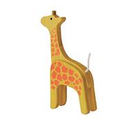 Everearth Bamboo Girafe EE33548 Figurine Safari en Bois pour Enfants de 24 Mois et Plus