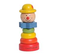 EverEarth Clown empilable en Bois Durable - Jouet coloré à encastrer pour développer la motricité et l'habileté - Jouet éducatif écologique pour Enfants - EE33267