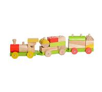Everearth - EE32578 - Jouet de Premier Age - Train avec Cubes à Assembler