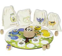 EverEarth Jeu de cubes pour enfants Ma 1ère récolte de miel pour apprendre en s'amusant, en bois durable