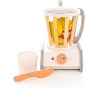 EverEarth Mixeur Jouet Enfant en Bois - Avec Fruits et Accessoires pour Cuisine Enfant - Peinture à l'Eau Écologique et Inoffensive - Jouet Blender Smoothie pour Fille et Garçon - Dès 3 ans EE33902