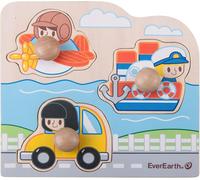 EverEarth Puzzle à encastrement Moyens de transport