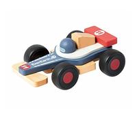 EverEarth Voiture de Course en Bois Pastel fabriquée à partir de Bois Durable - Jouet pour Enfants à partir de 18 Mois - Favorise la motricité, l'imagination et Le Plaisir de Jouer - EE33796