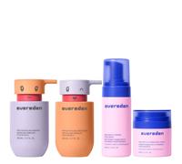 Evereden Kids Routine Bundle Shampooing démêlant et après-shampoing + nettoyant visage multi-vitamines et crème pour le visage pour enfants de 3 ans et plus