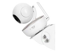 Everenty Support Mural d'angle réglable pour Moniteur de bébé Arlo, Motorola et la Plupart des moniteurs universels, matériau en Alliage d'aluminium Blanc