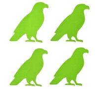 everest 1953 Lot de 4 patchs autocollants de réparation en nylon pour tente, sac à dos, marquise, veste de pluie, veste d'extérieur (fluo, aigle (4,8 x 4,5 cm)