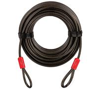 EVEREST FITNESS Cable Antivol Velo - Câble Universel à Boucles Longueur 20 m et Diamètre 6 mm - Cable de Securite Velo en Acier Gainé de Plastique Robuste pour Vélo Moto