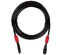 EVEREST FITNESS Cable Antivol Velo - Câble Universel à Boucles Longueur 5 m et Diamètre 10 mm - Cable de Securite Velo en Acier Gainé de Plastique Robuste pour Vélo Moto