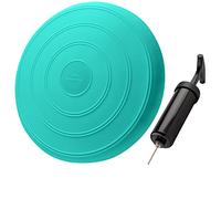 EVEREST FITNESS Coussin Gonflable - Diamètre : 33 cm - avec Pompe à air - Coussin d'équilibre - Coussin d'entraînement, Coussin d'assise et de Dossier