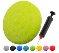 EVEREST FITNESS Coussin Gonflable - Diamètre : 33 cm - avec Pompe à air - Coussin d'équilibre - Coussin d'entraînement, Coussin d'assise et de Dossier