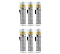 EVERFIX - Mastic bitume et colle - 6 cartouche de 310 ml - Pour la réparation de l'étanchéité par collage, du toit au sous-sol