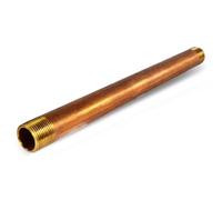 Everflow Supplies NPBR3412 Raccord de tuyau en laiton de 30,5 cm de long avec diamètre nominal de 1,9 cm et extrémités NPT