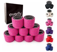 EVERFLY Tape Crossfit - 3 Rouleaux 5 cm x 4,5 m - Sparadrap Cohesive Adhesive - Hook Grip Pouces et Doigts - Bandage flexible de protection adhésif - Entraînement - Haltérophilie (9, Rose)