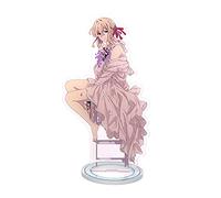 Evergarden Figurine debout en acrylique violet avec support en plastique acrylique pour adultes