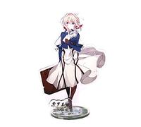 Evergarden Figurine debout en acrylique violet avec support en plastique acrylique pour adultes