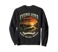 Everglades National Park Floride Vintage Alligator Design Sweatshirt