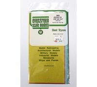 Evergreen 009905 Lot de 5 Panneaux de polystyrène pour maçonnerie Multicolore 0,25 x 152,4 x 304,8 mm