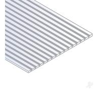 evergreen 14083 Plaque structurée avec Grille 2,10 mm, 300 x 600 x 1 mm, 1 pièce