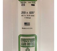 evergreen 414 Lot de 2 profilés carrés 600 x 4,8 x 15,8 mm