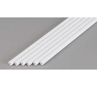 evergreen 427 - Tube Rond de Jeu, 60 cm de Long, diamètre 5,5 mm, Lot de 6