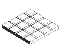 evergreen 4517 plaques de trottoir, 1 x 150 x 300 mm. Grille 9,5 x 9,5 mm,...