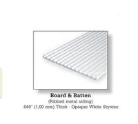 Evergreen 4542 Panneau Styrene 1 x .075" (1,9mm) 6"x12" x .040" Board & Batten