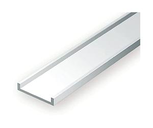 EVERGREEN 500266 Lot de 3 profilés en U 350 x 4,8 x 1,6 mm Multicolore