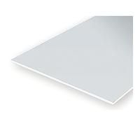 evergreen 9009 Lot de 3 plaques de polystyrène Blanches, 150 x 300 x 0,13 mm, Blanc/Jardin Opulent