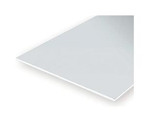 evergreen 9009 Lot de 3 plaques de polystyrène Blanches, 150 x 300 x 0,13 mm, Blanc/Jardin Opulent