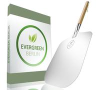 Evergreen Berlin - Pelle à pizza de qualité supérieure en aluminium et bois de hêtre - Longueur optimale [67 cm] - Manche dévissable - Pelle à pizza et pelle à pain - Tarte flambée - Végétalien
