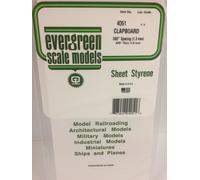 Evergreen EV4051 Feuille 1mm Fente À V 1,3mm Modélisme