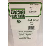 Evergreen EV4502 Feuille Carreaux 15x30cm 2,1mm Modélisme