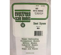 evergreen Tôle ondulée pliée 4523, 1 x 150 x 300 mm, Grille 9,50 mm, 1 pièce.