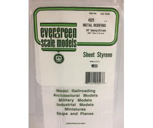 Evergreen EV4523 Tôle 15x30cm Espacement 9,5mm Modélisme