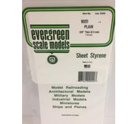 Evergreen Stoves Lot de 3 plaques de polystyrène 9020 modélisme 300 x 150 mm 0,50 mm Blanc Taille M