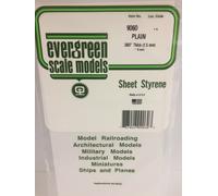 Evergreen EV9060 Polystyrène Blanc 15x30Cm Épaisseur 1,5Mm Modélisme