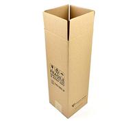 Evergreen Goods 10 x Boîtes de Protection pour Bouteilles 370 x 130 x 130 mm, Carton Ondulé Robuste, Emballage Sécurisé pour Bouteilles de 500ml & 750ml, Idéal pour Vin, Bière, Spiritueux Champagne