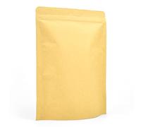 Evergreen Goods 10x Sacs Kraft Alimentaires Fermeture Éclair 180x260x50mm | Papier Kraft Alimentaire, Thermoscellables, Sac Marron, Réutilisable | Pour Grains de Café, Noix, Graines, Collations, Plus