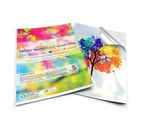 Evergreen Goods 20 Feuilles A4 Papier Vinyle Autocollant Brillant Argenté Imperméable | éTiquettes Autocollantes Imprimable Au Jet D'encre Et Au Laser | Papier Stickers D'impression Nacré Métallique
