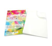 Evergreen Goods 20 Feuilles de Papier Autocollant A4 Blanc Imprimable | Lot de 20 | Jet d'Encre et Laser | Faites vos Propres Autocollants | Traceur de Découpe | Étiquettes de Produits