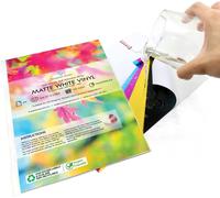 Evergreen Goods 20 Sheets Matte White Vinyl (Pvc) Waterproof Self Adhesive Paper For Inkjet And Laser Printers A4 Paper Fast Drying & Ink Resistant